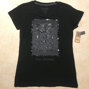 Hard Rock Cafe San Antonio Graphic Tee Black Size Medium